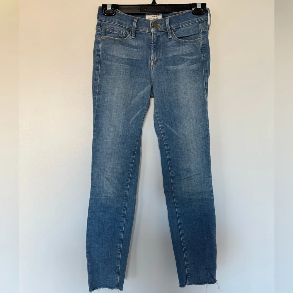 Frame Denim Le Skinny de Jeanne Crop Jeans - Picture 2 of 3